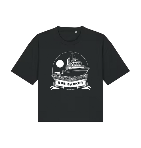 Black Printed T-shirt Front