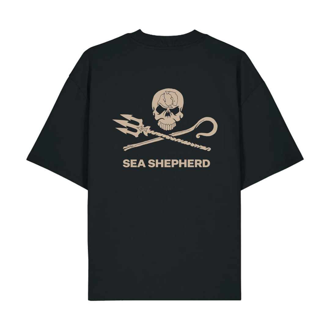Black Printed T-shirt Back