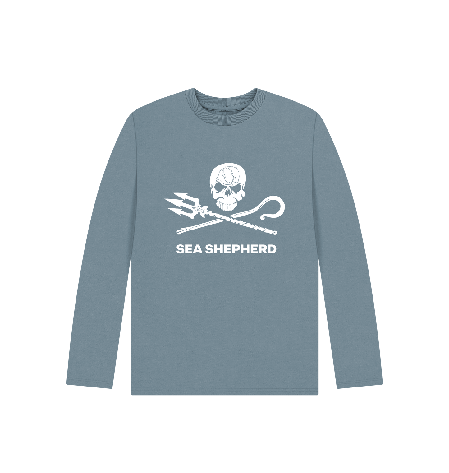 Stone Blue Printed Kids T-Shirt