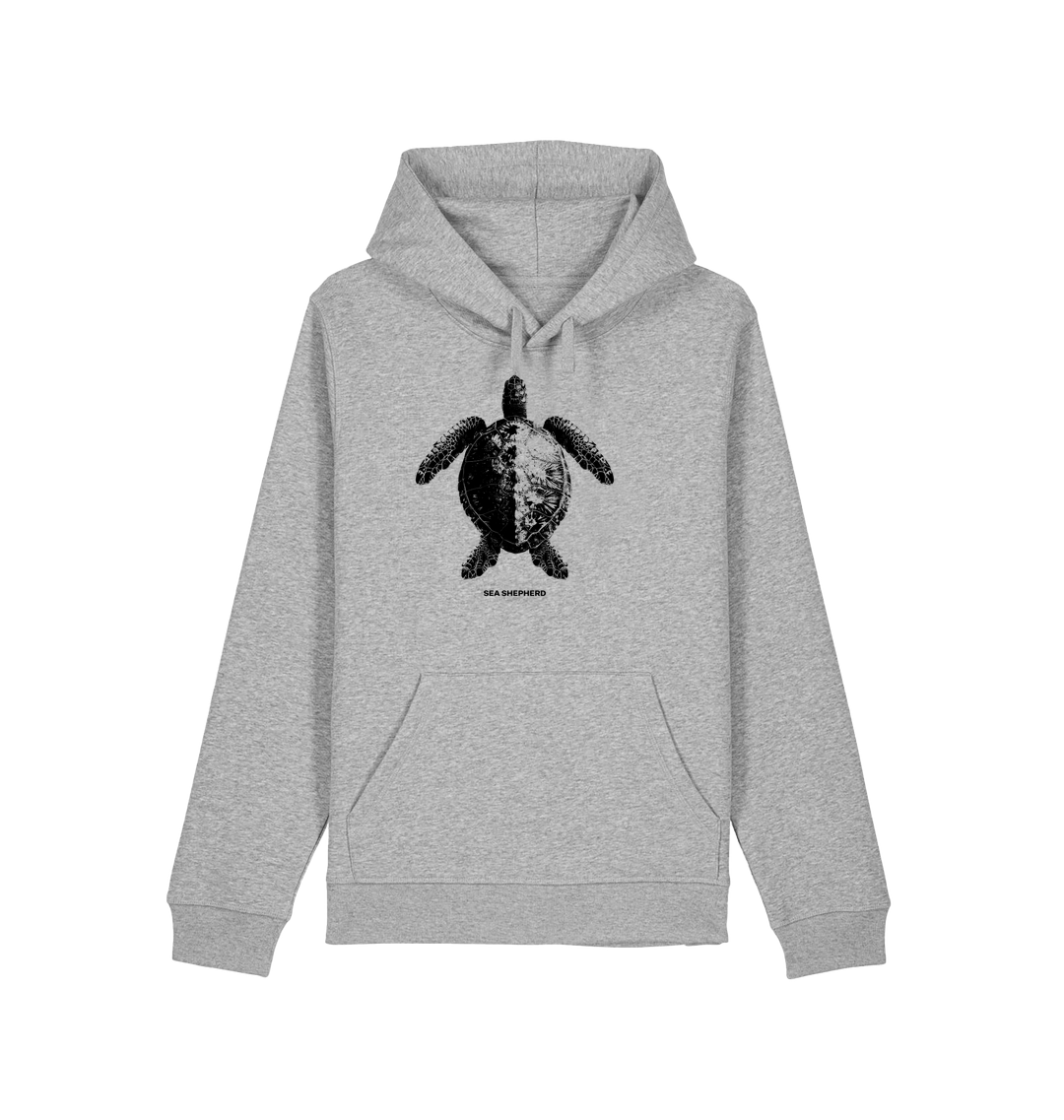 Heather Grey Printed Hoody