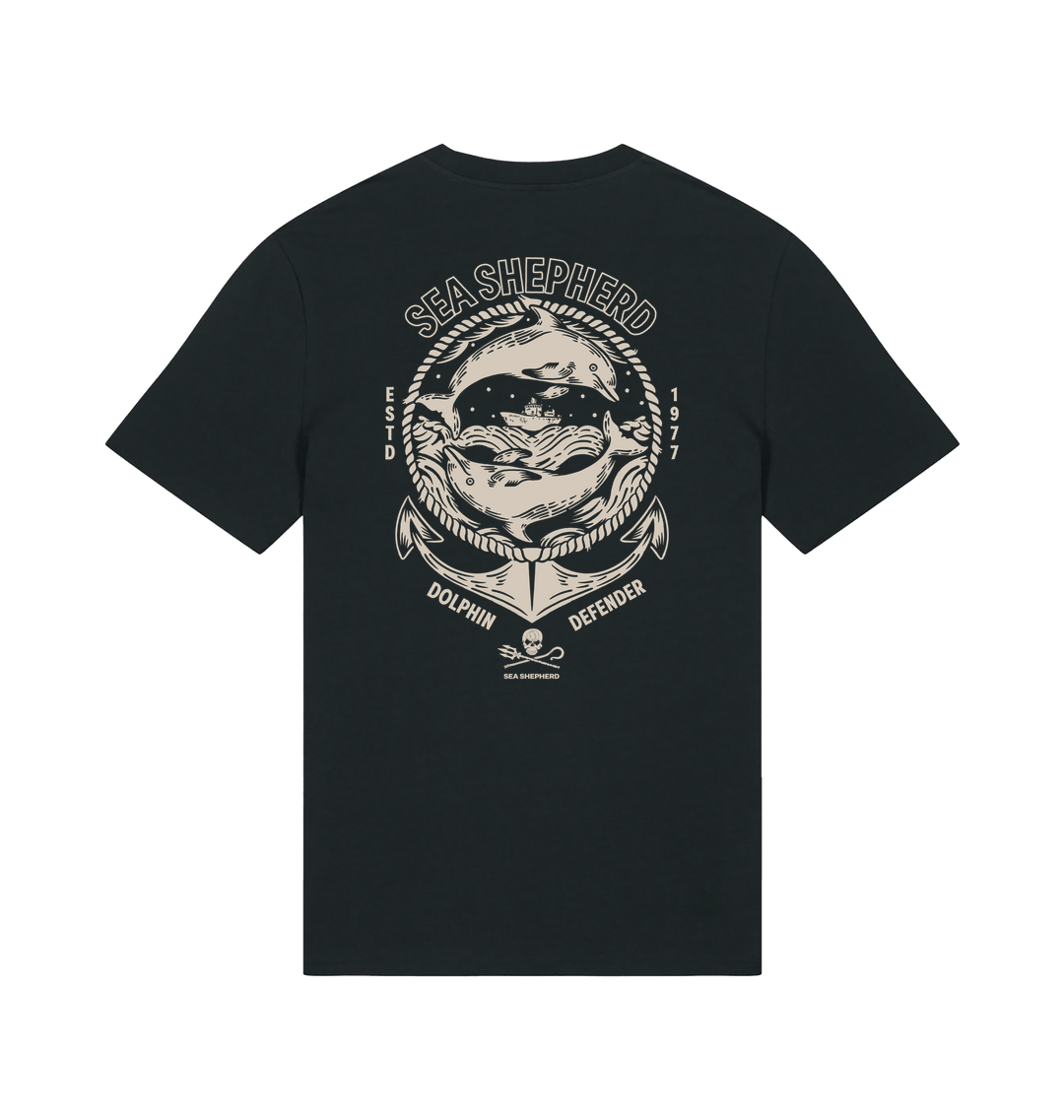 Black Printed T-shirt Back