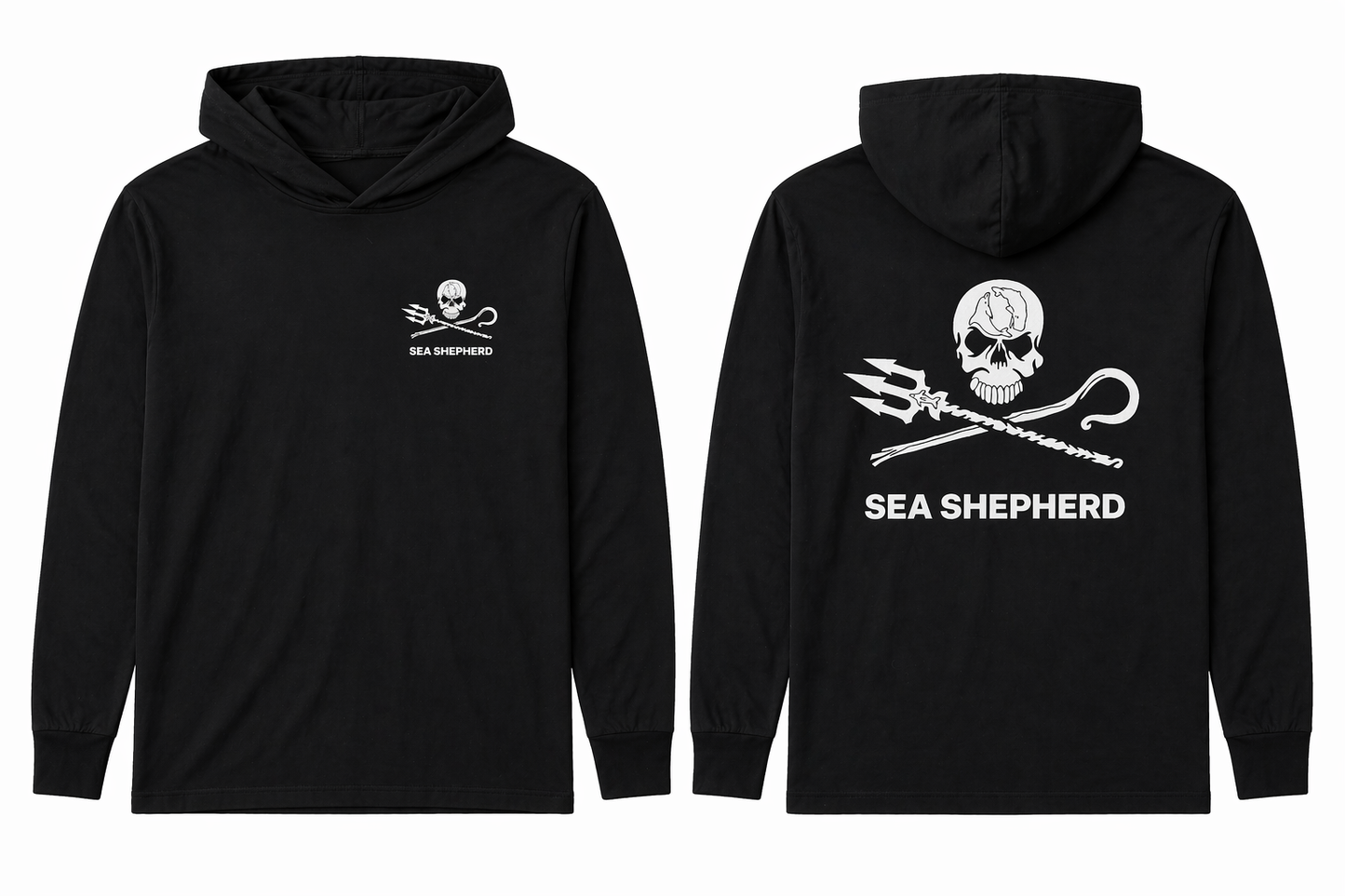 Jolly Roger Lightweight Hoodie black