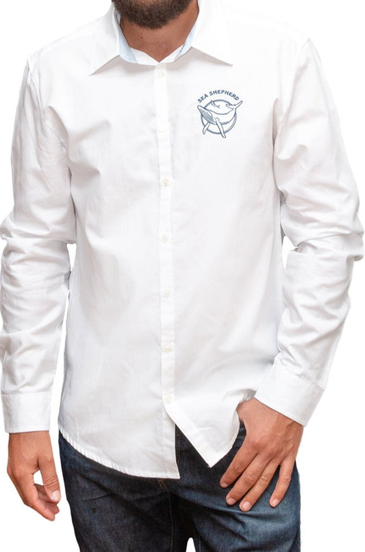 Men's Button Down Vintage Logo Premium Fit Shirt