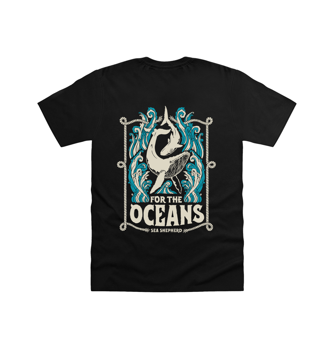 Black Printed T-shirt Back