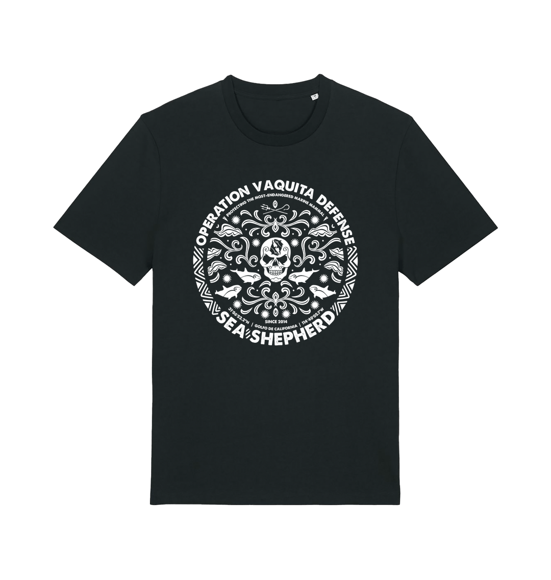 Black Printed T-shirt Front