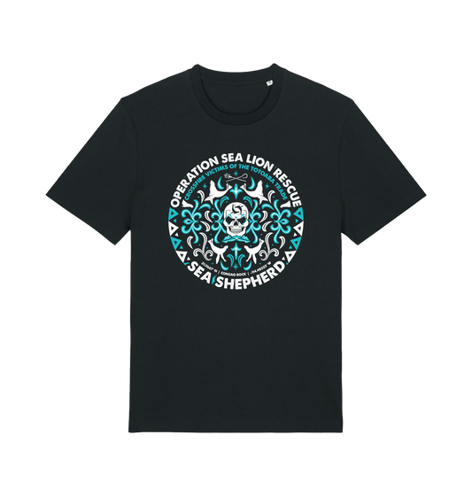 Black Printed T-shirt Front