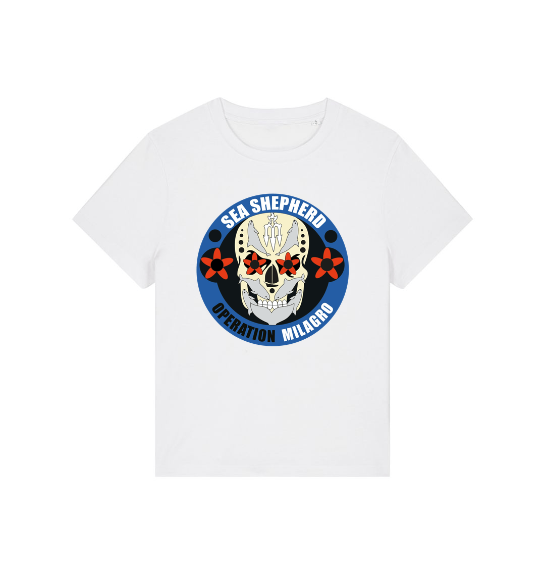 White Printed T-shirt Front