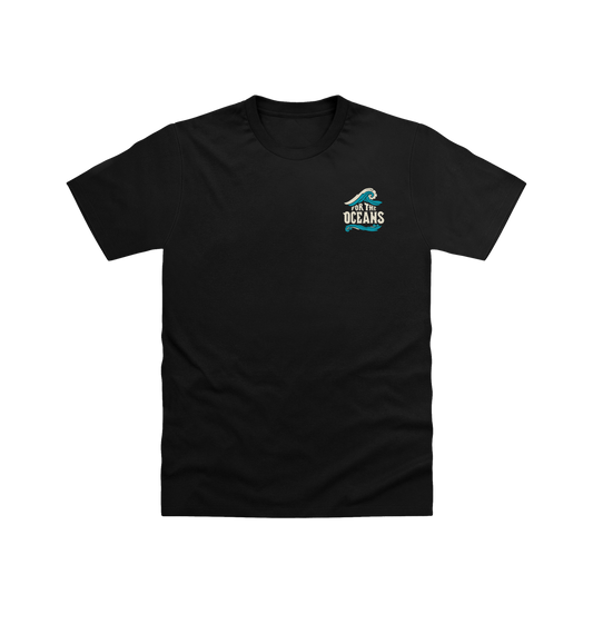 Black Printed T-shirt Front