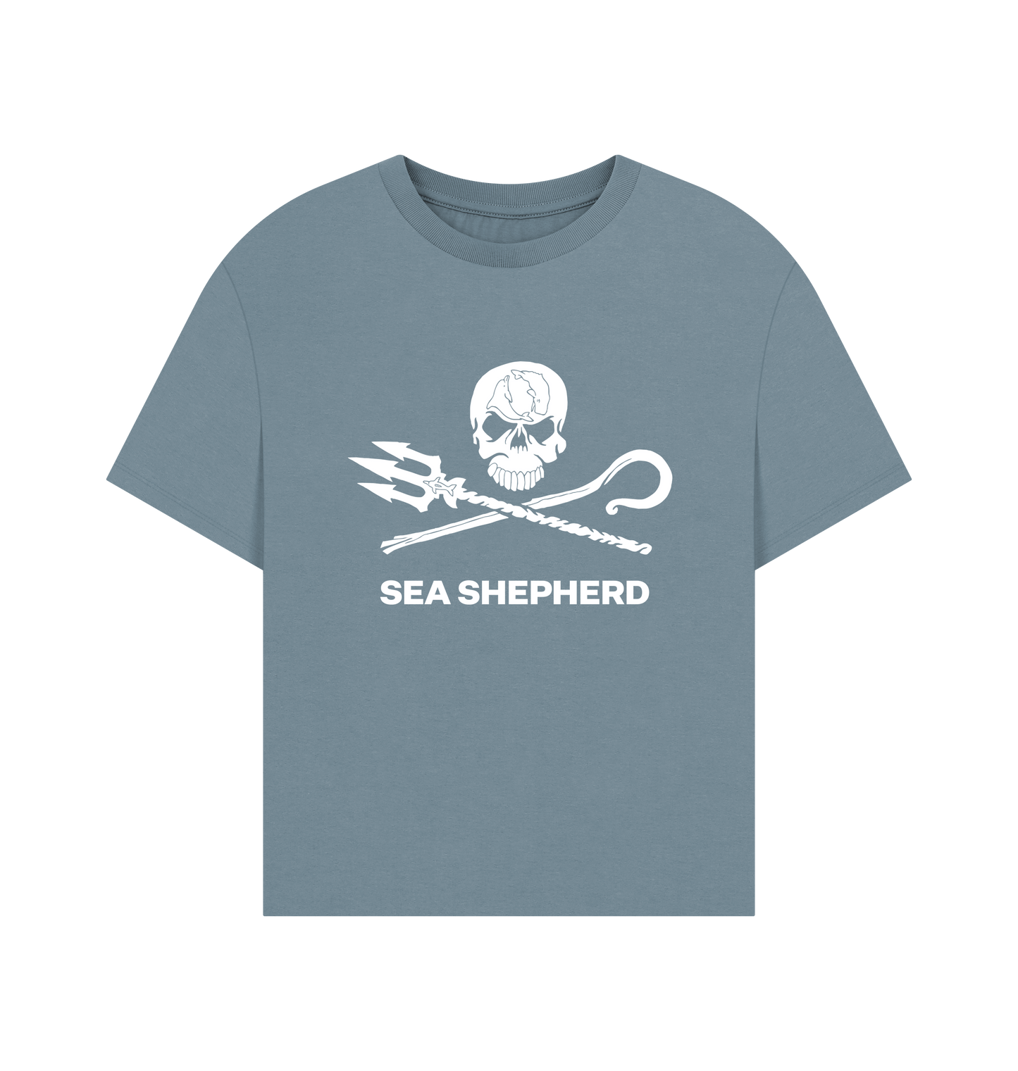 Stone Blue Printed T-shirt