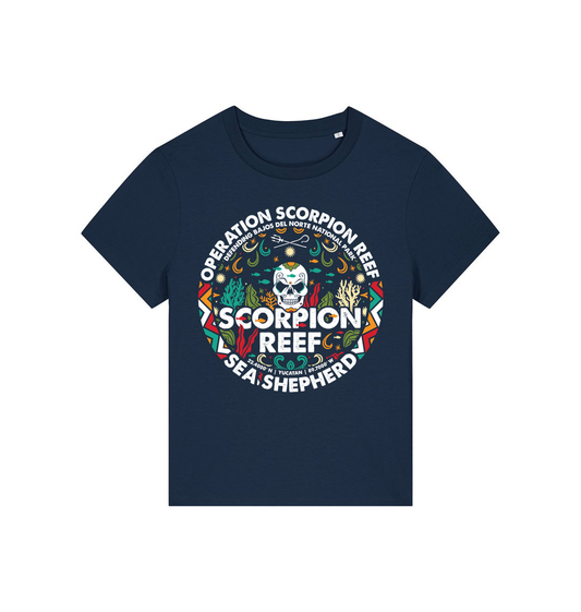 French Navy Printed T-shirt Front