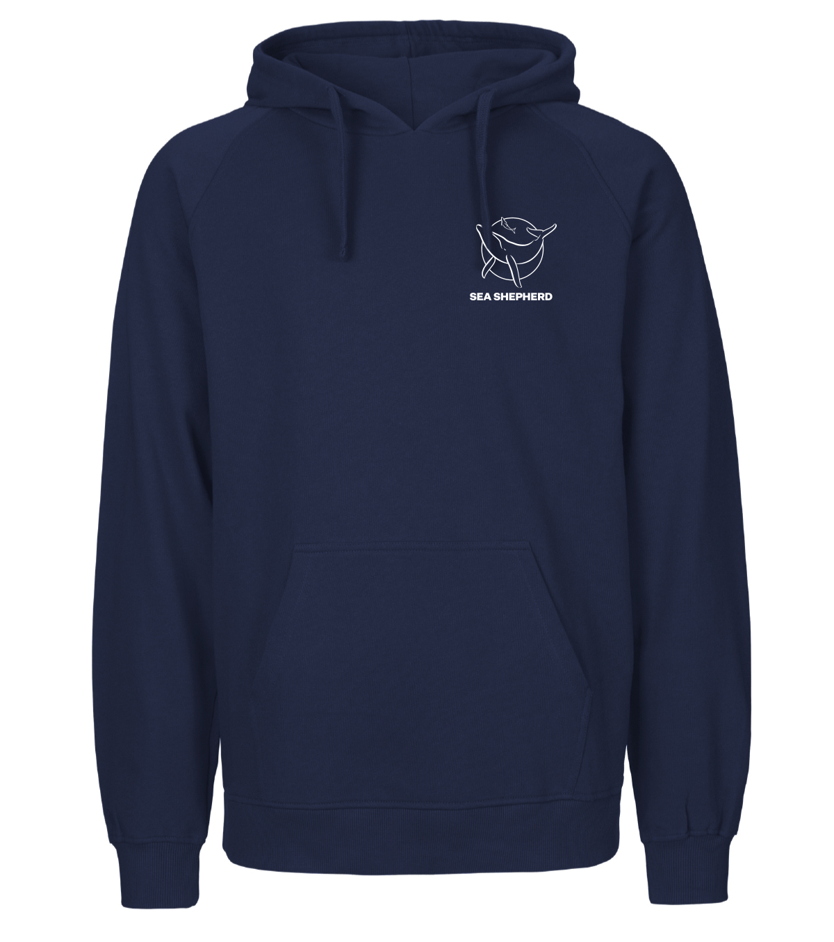 Navy Printed Hoody