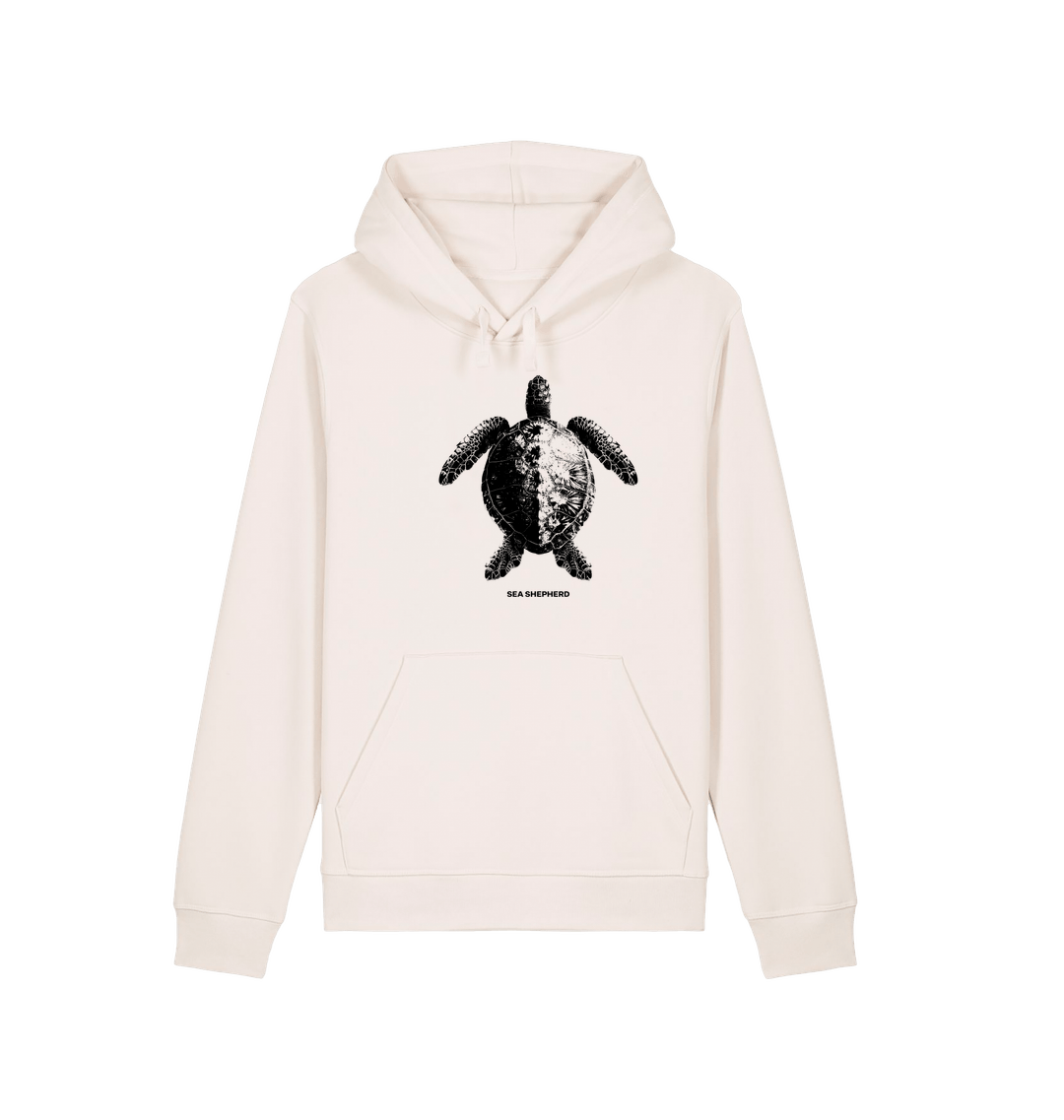 Vintage White Printed Hoody Front