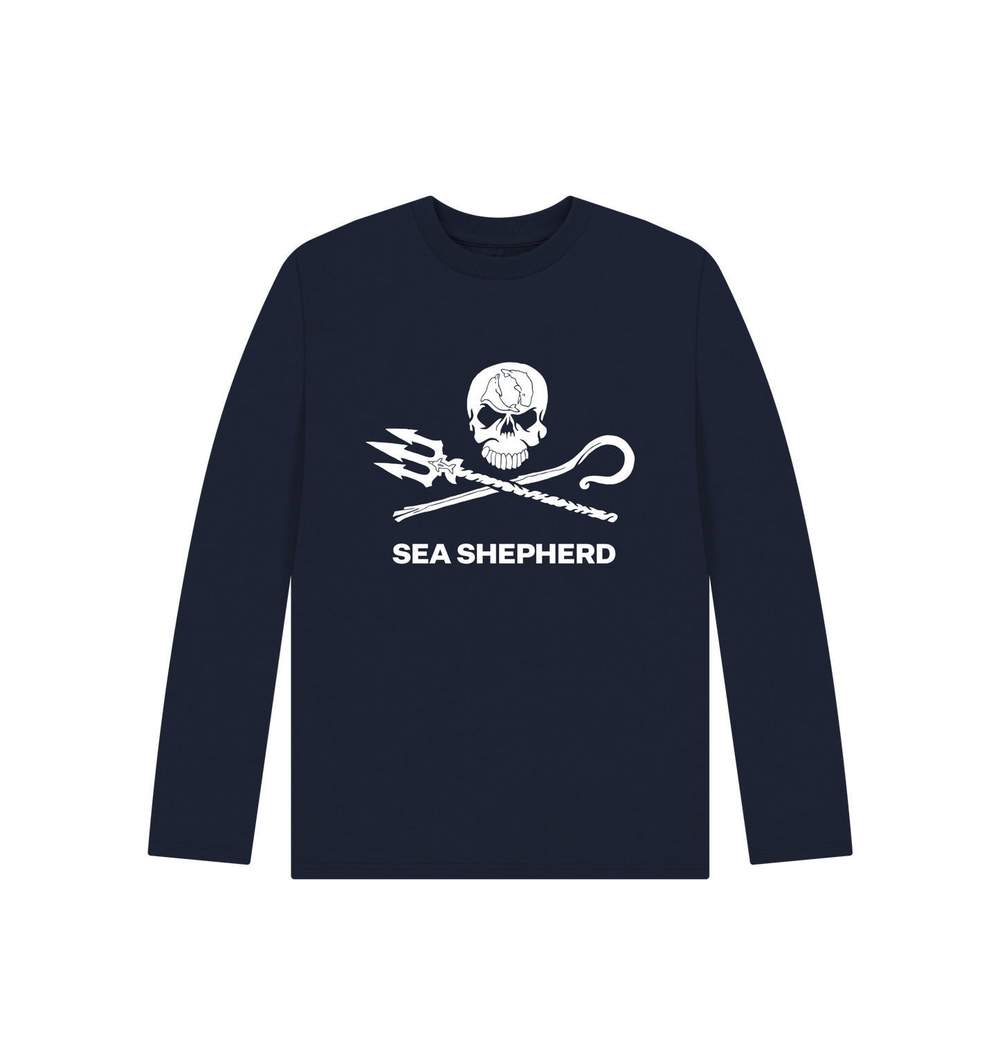 Navy Blue Printed Kids T-Shirt