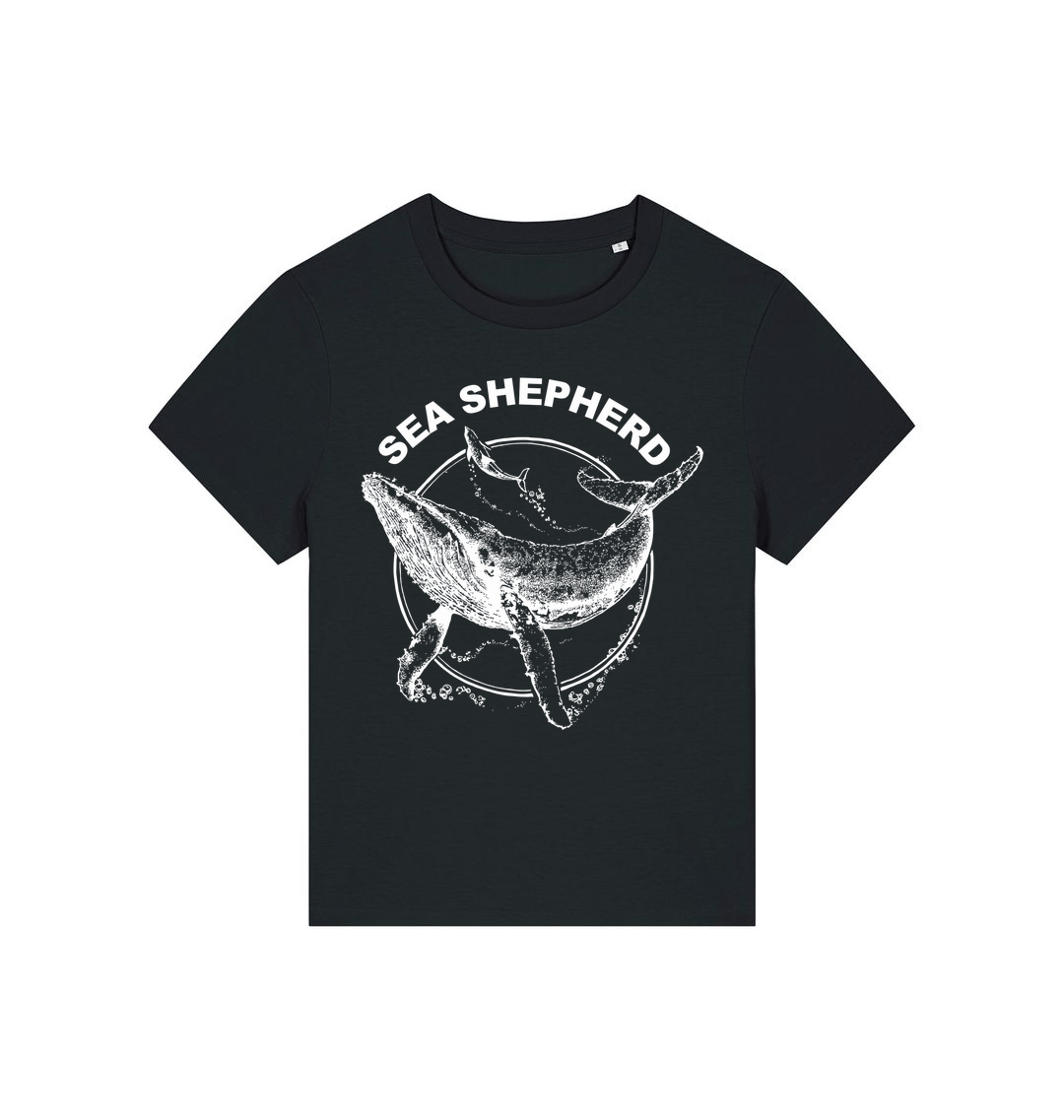 Black Printed T-shirt Front
