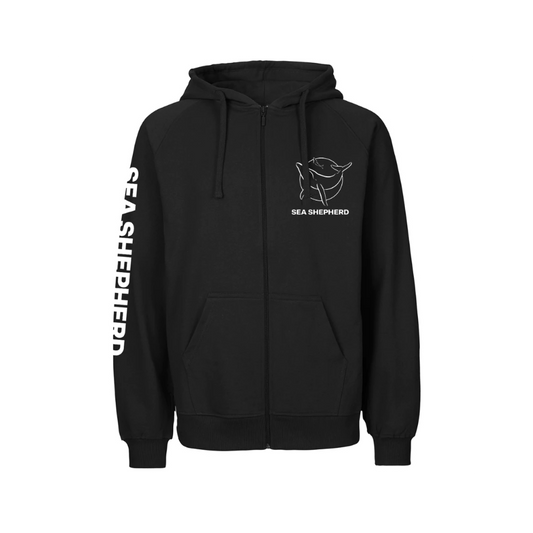 Black, Black/White Jacket Front