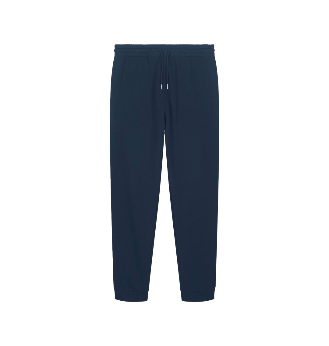 French Navy Printed Mens Joggers Front
