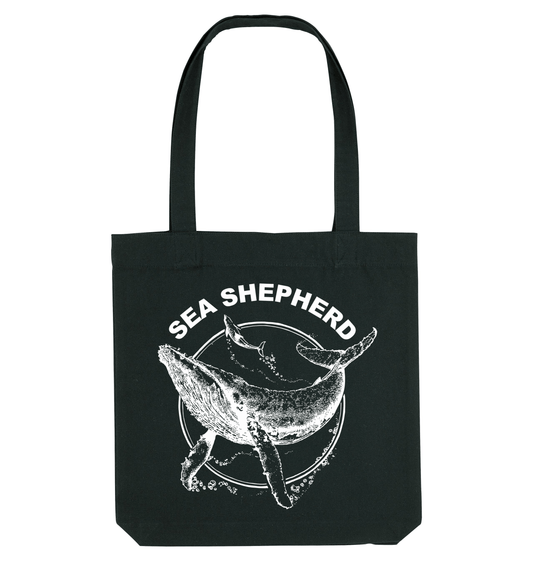 Black Printed Bag Front