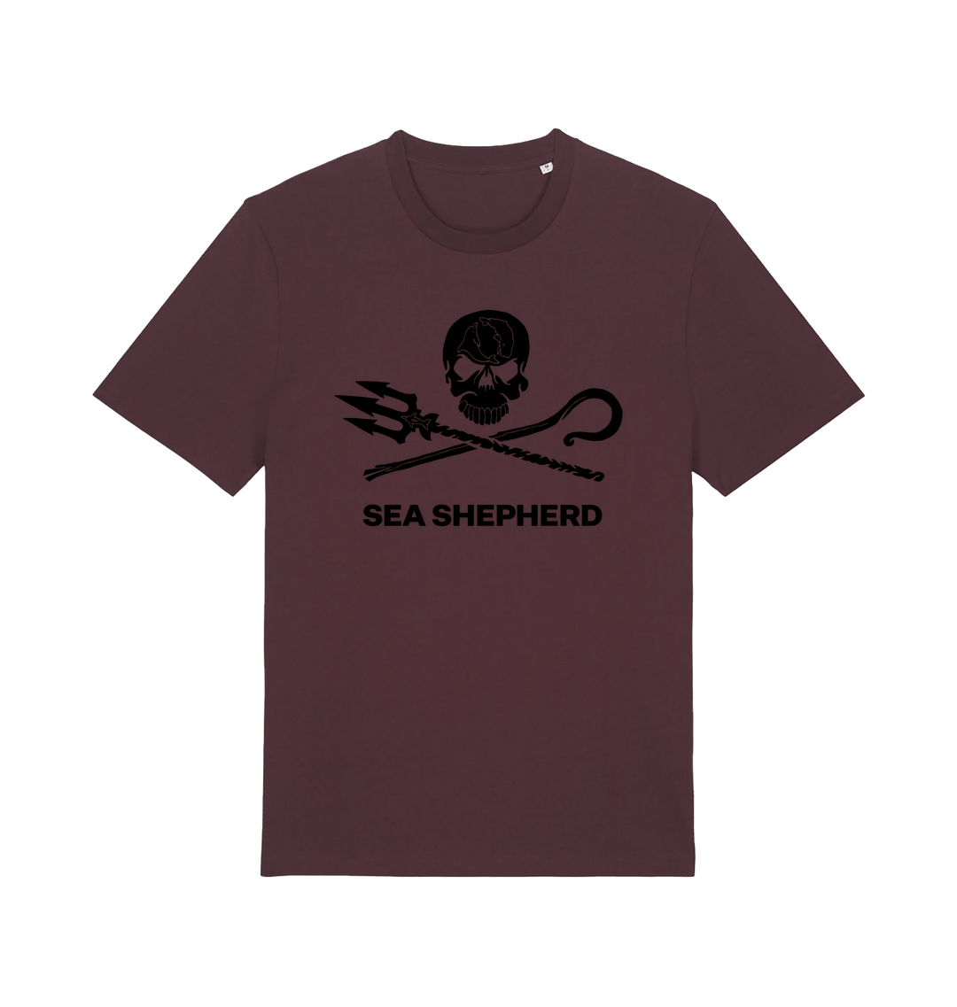 Red Brown Printed T-shirt Front