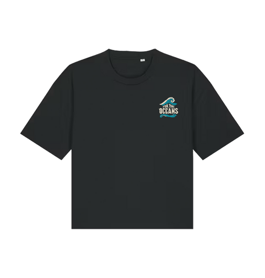Black Printed T-shirt Front