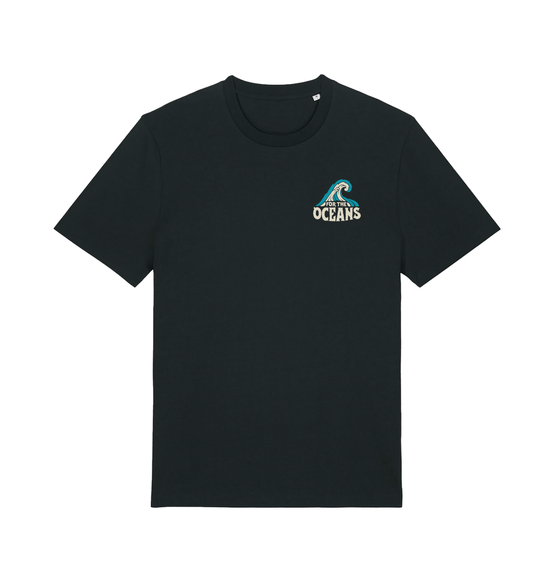 Black Printed T-shirt Front