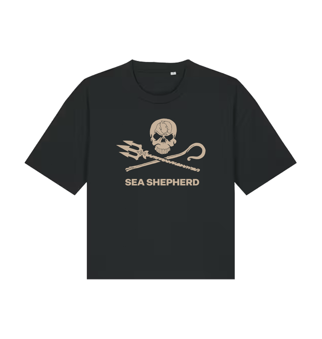 Black Printed T-shirt Front