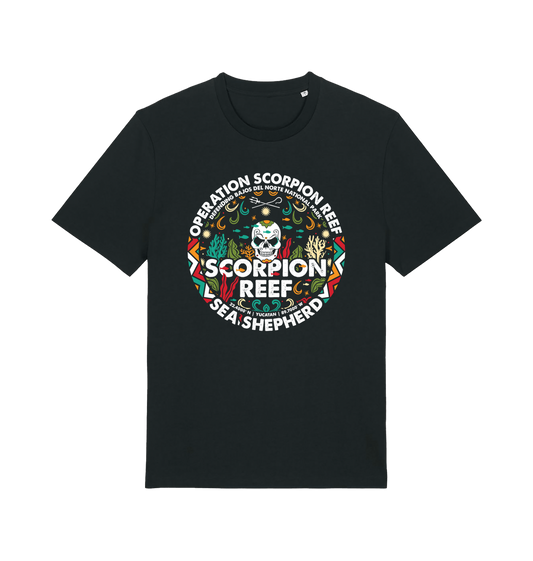 Black Printed T-shirt Front