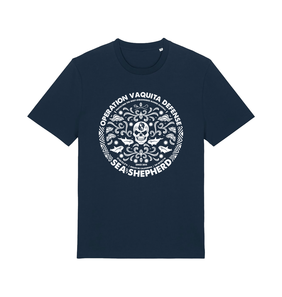 French Navy Printed T-shirt Front
