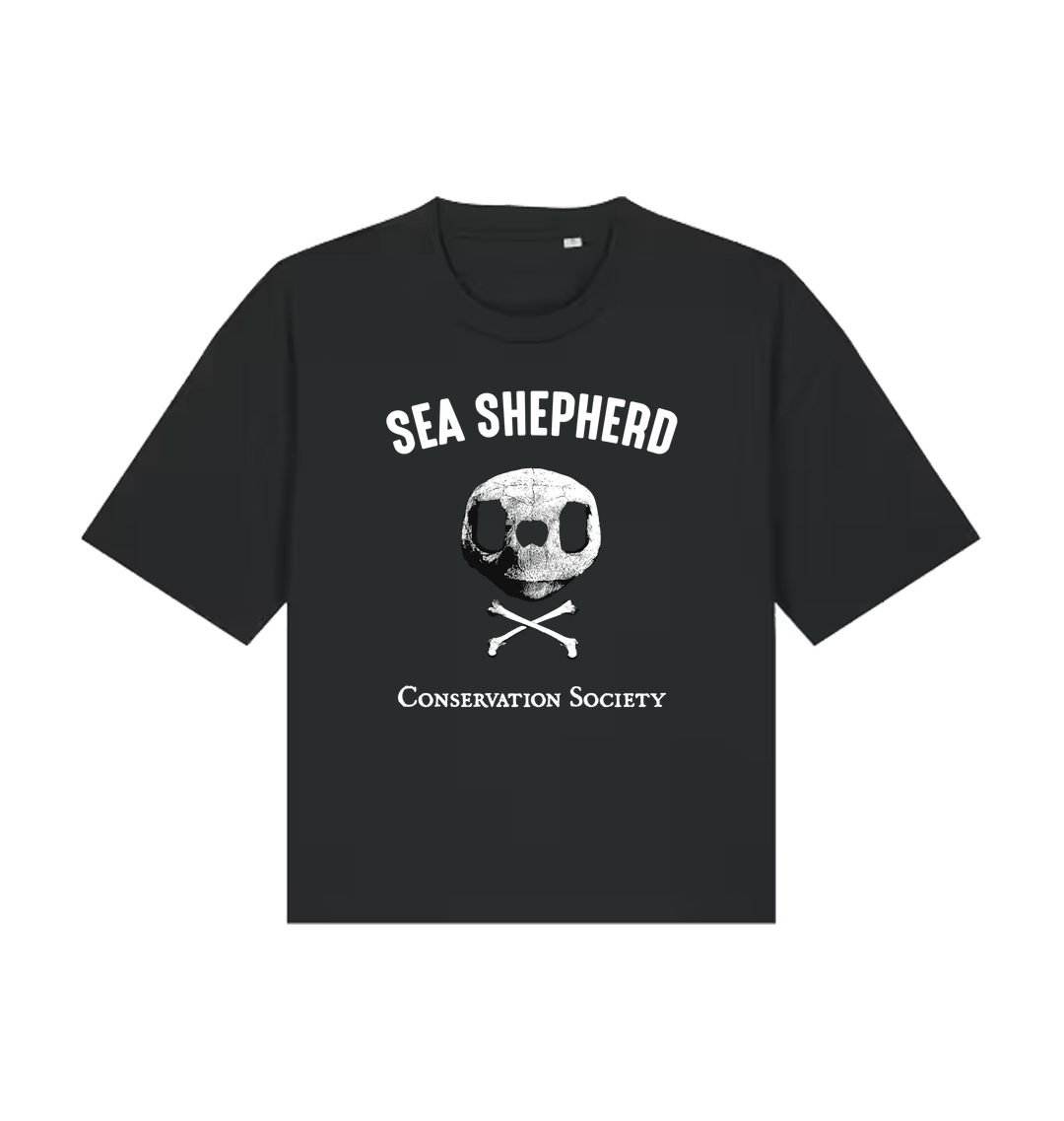 Black Printed T-shirt Front