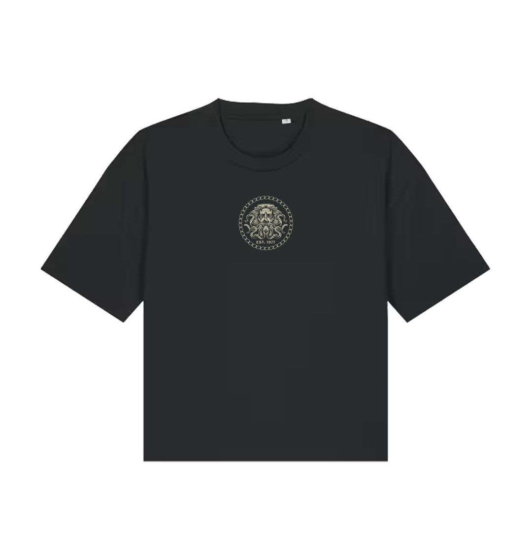 Black Printed T-shirt Front