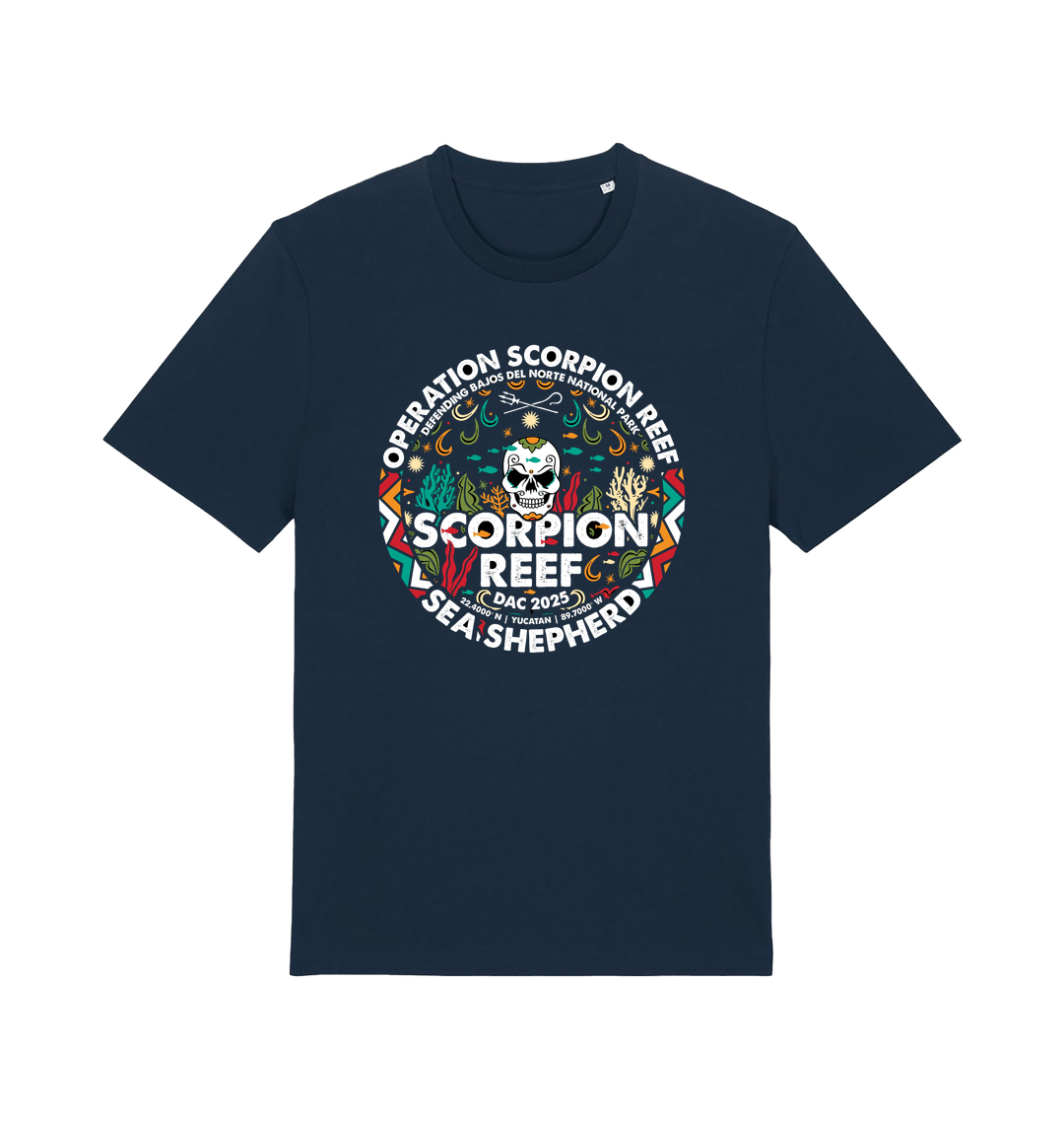 French Navy Printed T-shirt Front