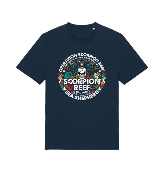 French Navy Printed T-shirt Front