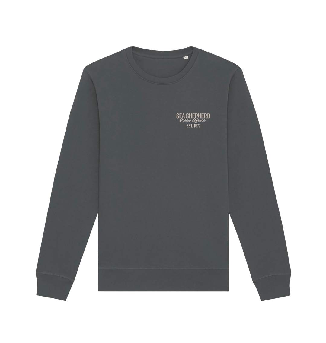Anthracite Printed Sweater Front