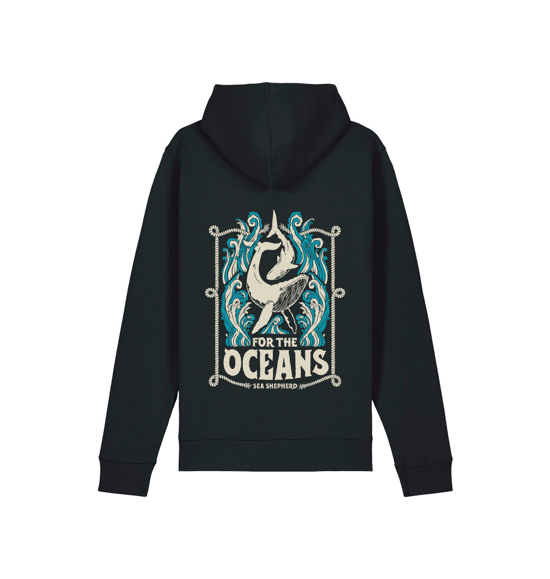 Black Printed Hoody