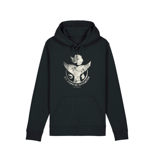 Black Printed Hoody Front