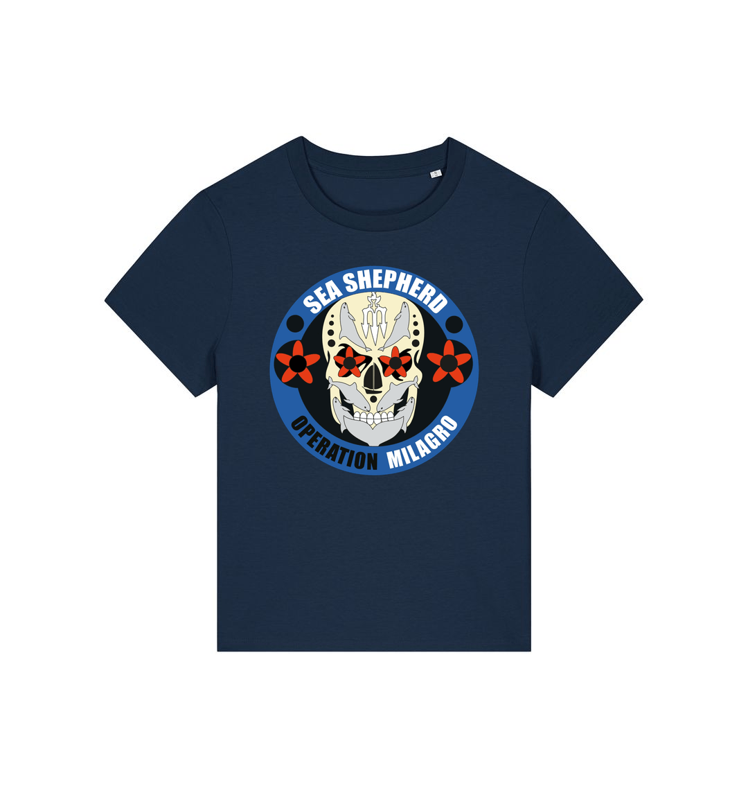 French Navy Printed T-shirt Front