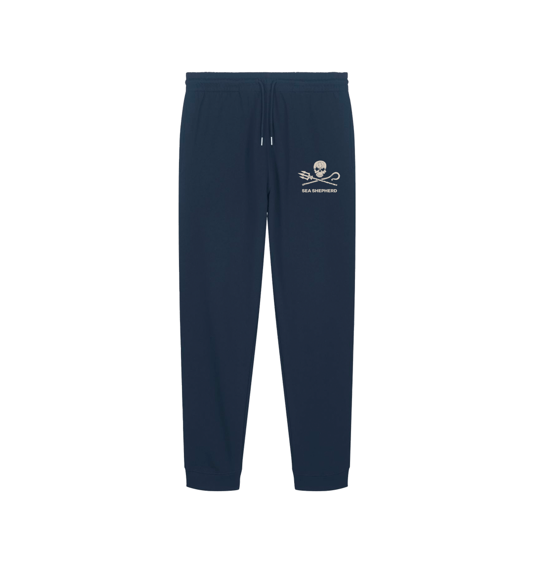 French Navy Printed Mens Joggers Front