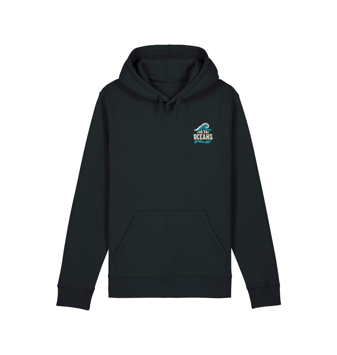Black Printed Hoody