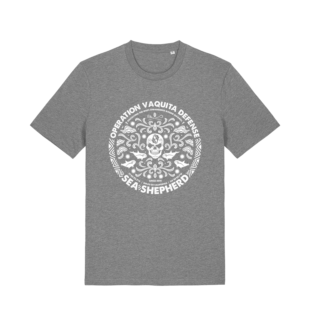 Mid Heather Grey Printed T-shirt Front