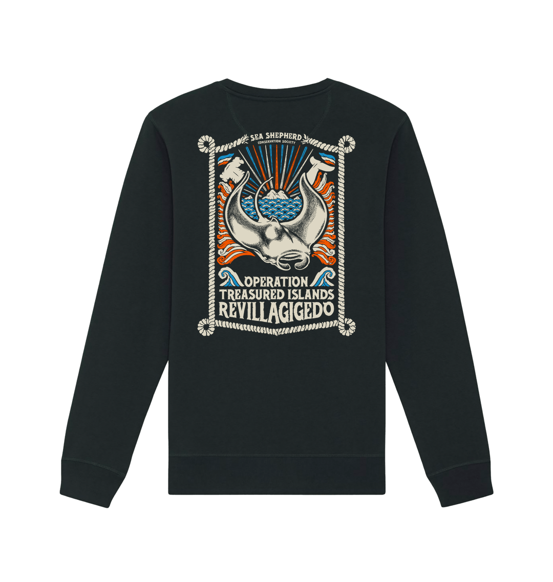 Black Printed Sweater