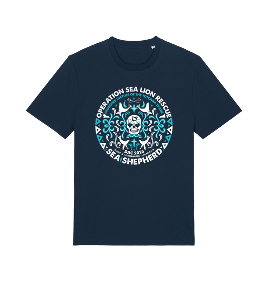 French Navy Printed T-shirt Front