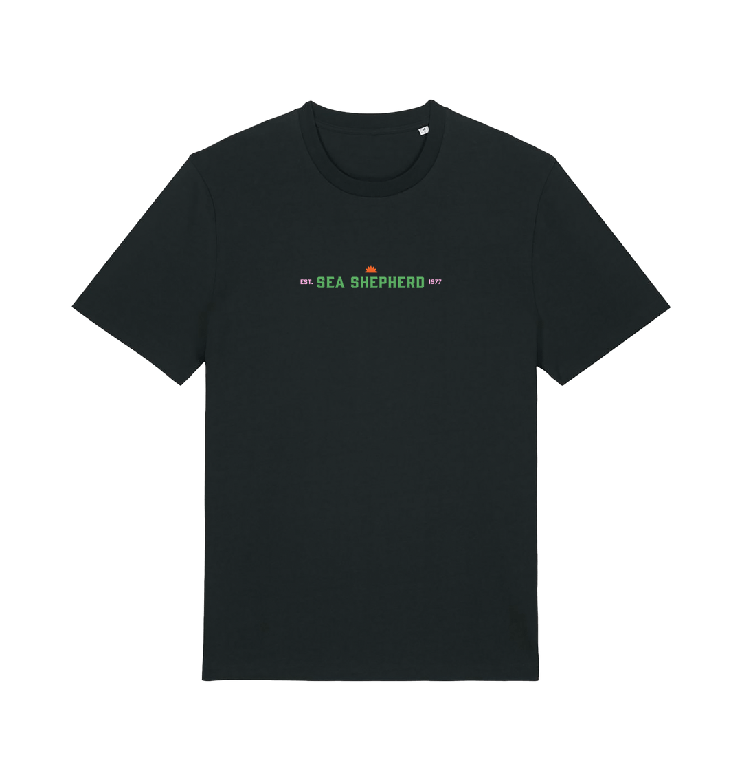 Black Printed T-shirt Front