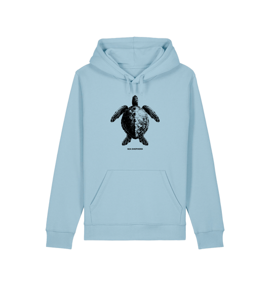 Sky Blue Printed Hoody Front
