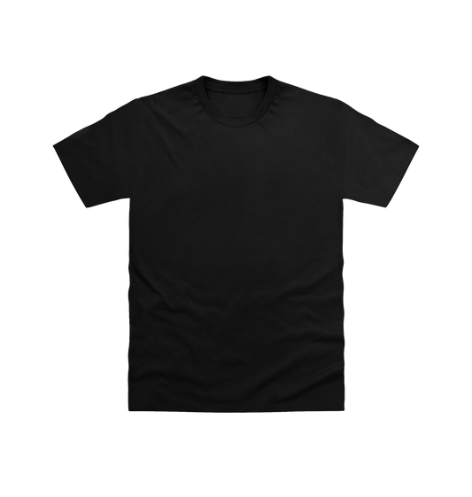 Black Printed T-shirt Front