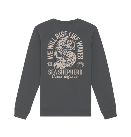 Anthracite Printed Sweater Back