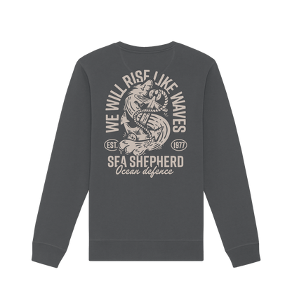 Anthracite Printed Sweater Back