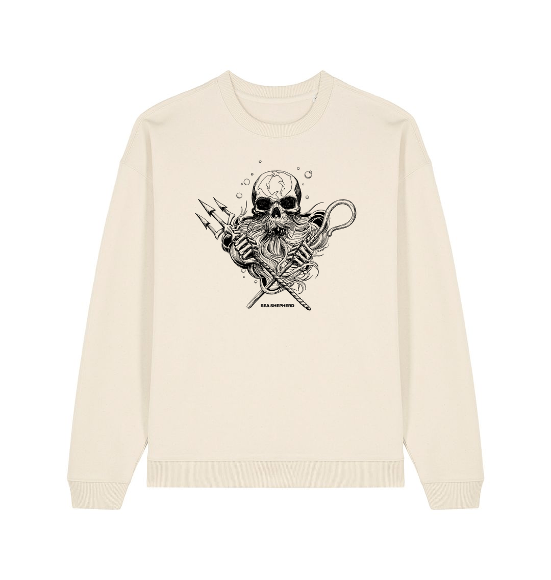 Natural Raw Printed Sweater Front