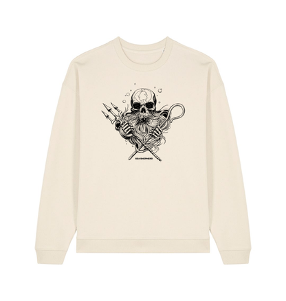 Natural Raw Printed Sweater Front