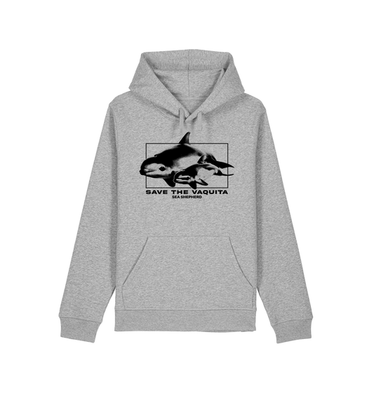 Heather Grey Printed Hoody