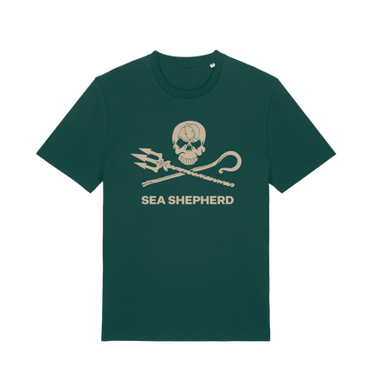 Glazed Green Printed T-shirt Front