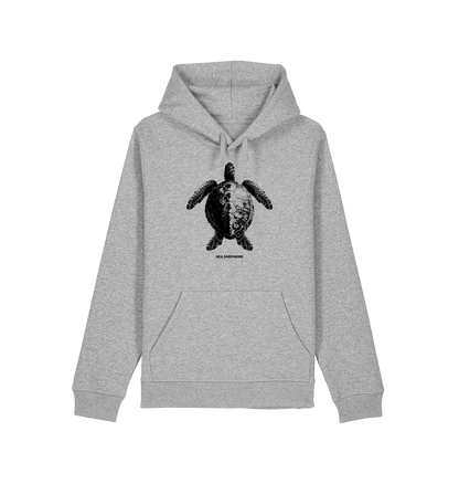 Heather Grey Printed Hoody Front
